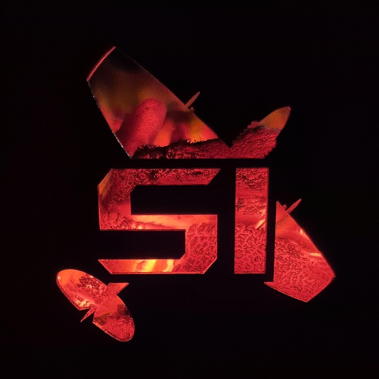 Spitfire braai with fire